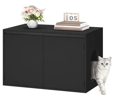Productafbeelding van Kattenkast met Uitbreidbare Scheidingswand voor Meer Privacy