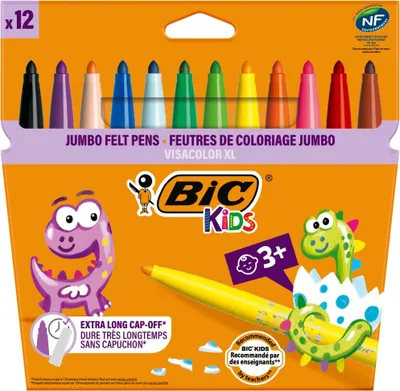 Produktbild von BIC KIDS Fasermaler Visacolor XL ecolutions 12er Kartonetui