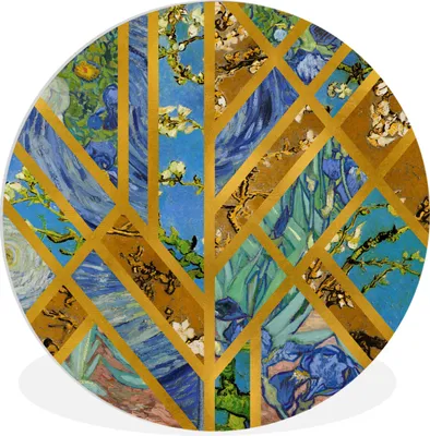 Produktbild von MuchoWow® Rundes Wandbild - Runde Bilder Van Gogh - Alte Meister - Kunst Ø 30 cm Kreis Wanddekoration Kunststoff - Wandkreis - Wandschmuck - Schlafzimmer - Bilder - Der Kreis - Kunst für die Wohnung - Plastik - Kunstdruck - Wandbild