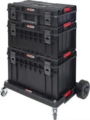 Image de Ensemble de caisses SCM avec chariot de transport - 4 pièces - 850.0377