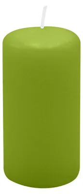 Produktbild von Stumpenkerzen 80 x Ø 40 mm, Limonegrün, 24 Stück