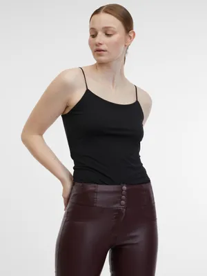 Produktbild von Orsay Damen-Kunstlederhose in Burgunderrot 34
