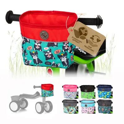 Produktbild von BAMBINIWELT Lenkerkorb für Kinder Lenkertasche kompatibel mit Pukylino Wutsch Fitsch Puky OFFEN für Dreirad Laufrad Rutschfahrzeuge (Modell 15)