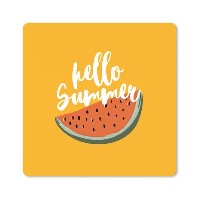 Produktbild von MuchoWow® Mauspad Mousepad Sommer - Wassermelone - Gelb 30x30 cm - Mousepads - Maus Mat - Pad - Mausunterlage - Gaming