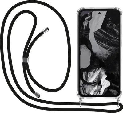 Obrázek produktu pro Smartphonica Pouzdro na telefon vhodné pro Google Pixel 8A s kabelem a nárazníkem - pouzdro s kabelem na telefon - TPU zadní kryt Pouzdro odolné proti nárazu se šňůrkou - průhledné