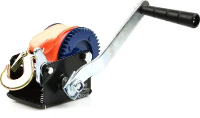 Immagine prodotto di Verricello manuale, portata massima 363 kg, 5 m, ideale per traino auto, paranco, argano