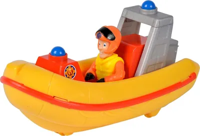 Produktbild von Simba Feuerwehrmann Sam Neptunboot + Figur Feuerwehrmann Elvis