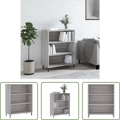 Produktbild von The Living Store Regalschrank Grau Sonoma 69,5x32,5x90 cm Holzwerkstoff