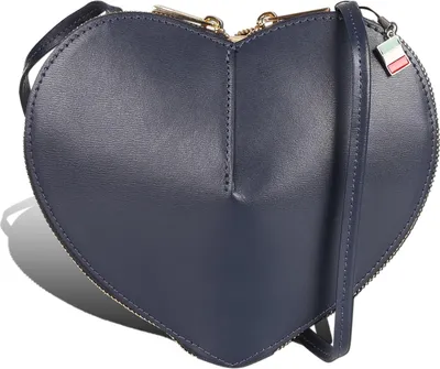 Produktbild von Florence Leder Tasche Damen Umhängetasche dunkelblau 22x6x16cm inklusive Italien Flagge D2OTF846B6
