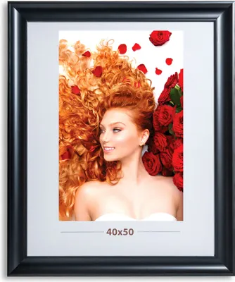 Produktbild von Bilderrahmen Lifestyle Foto Rahmen Collage quadratisch Wanddeko Poster 40D - Farbe: Schwarz | Format: 40x50