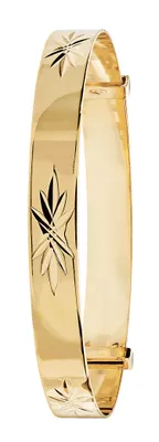 Produktbild von Stylischer 9 Karat (375) Gold Baby - Erweiterbar Armreif - 5mm; TRS20531