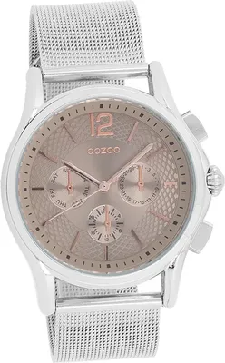 Produktbild von Oozoo Metall Damen Uhr Analog Quarzuhr Armband silber Timepieces D2UOC9107A