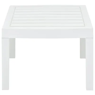 Obrázok produktu pre vidaXL Záhradný stôl biely 78x55x38 cm Plastový