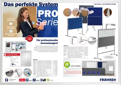 Produktbild von Franken BS1805, Einzelbilderrahmen, Aluminium, Grau, Matte, Wand, Rechteckig