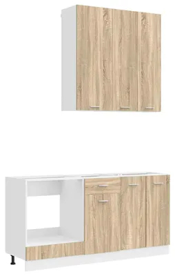 Productafbeelding van vidaXL Keukenelement LYON, 5 stuks, Sonoma-eikenhout fineer
