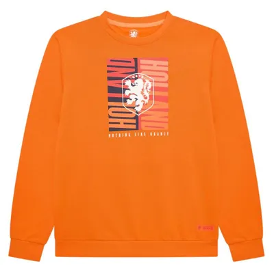 Productafbeelding van Nederlands Elftal Sweater Dames - Maat L - Oranje - Trui - KNVB - Voetbal - Fankleding - Officiële Merchandise