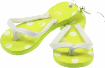 Produktbild von Badelatschen Ohrringe Zehentrenner Badeschuhe Miniblings Ferien Sandalen grün