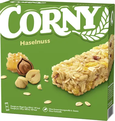 Obrázek produktu pro CORNY 3002282 CORNY Haselnuss Müsliriegel 6 Riegel