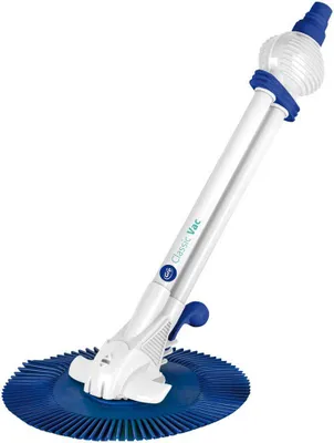 Immagine prodotto di Aspiratore per piscina Classic Vac per pavimento incl. tubo di collegamento 8 m semiautomatico in plastica blu/bianco