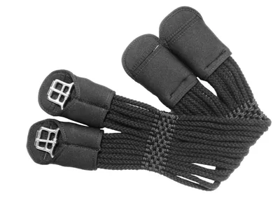 Produktbild von EQuest Schnurengurt Soft, Sattelgurt, Farbe:black, Größe:135 cm