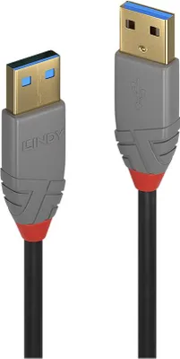 Obrázek produktu pro LINDY USB 3.0 Kabel Typ A/A Anthra Line M/M 1m