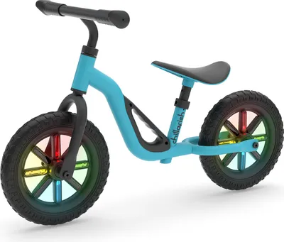 Zdjęcie produktu dla Chillafish Charlie 10"  līdzsvara velosipēds, zils, ar gaismiņām no 1,5  līdz 4 gadiem