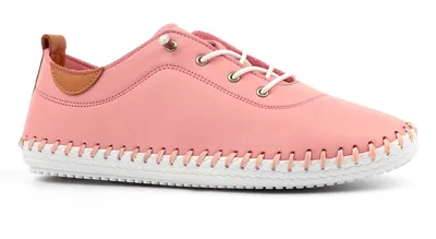 Produktbild von Lunar - Damen Leinenschuhe "St Ives", Leder GS285 (39 EU) (Bonbonrosa)