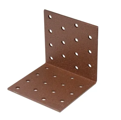 Produktbild von Alberts DURAVIS® Lochplattenwinkel, rostbraun 80 x 80 x 80 mm