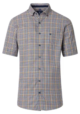 Produktbild von Redmond - Comfort Fit - Herren Freizeithemd Kurzarm (251060999), Größe:XXL, Farbe:Gelb(40)