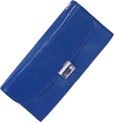 Produktbild von Kellnerbörse aus Nappaleder in Royalblau – weiches Nappaleder, extra starkes Nylon-Gewebe, 5 Fächer für Scheine, großes Münzfach, verstellbarer Metallverschluss und 1 Öse