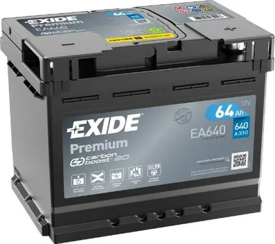 Produktbild von EXIDE Premium EA 640 Pb Starterbatterie  12V 64 AH/C20 - 640A(EN)