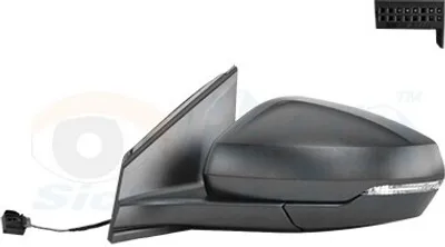 Produktbild von VAN WEZEL 5751803 Außenspiegel Seitenspiegel Links für VW POLO (AW1, BZ1) Asphärisch Unbeheizt