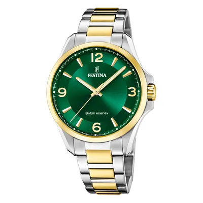Produktbild von Festina Herren Uhr Luxus Edelstahl Armbanduhr silber gold UF20657/3