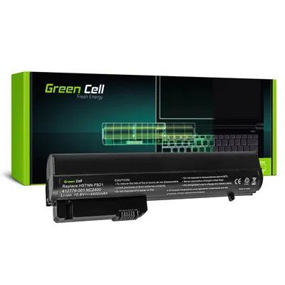 Produktbild von Green Cell Standard Serie MS06 MS06XL Laptop Akku für HP EliteBook 2530p 2540p | HP Compaq 2510p nc2400 nc2410 (6 Zellen 4400mAh 10.8V Schwarz)