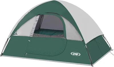Image de Tente de camping pour 2 personnes, tente en forme de dôme, imperméable, résistante au vent, idéale pour le camping