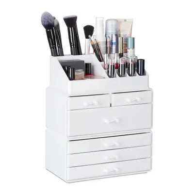 Produktbild von Organizér na make-up se 6 zásuvkami, bílý RD24643