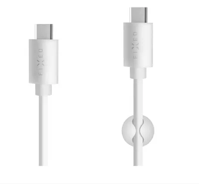 Obrázok produktu pre Pevný dátový kábel USB-C - USB-C, 2 m, biely