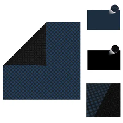 Immagine prodotto di vidaXL Copertura solare galleggiante per piscina PE 1000x600 cm Nero e blu -  Coperture e teli per piscine