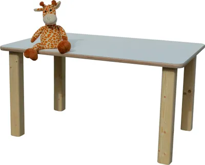 Produktbild von Kindertisch - Rechteckig - Weiß Premium - 58 cm x 110 cm