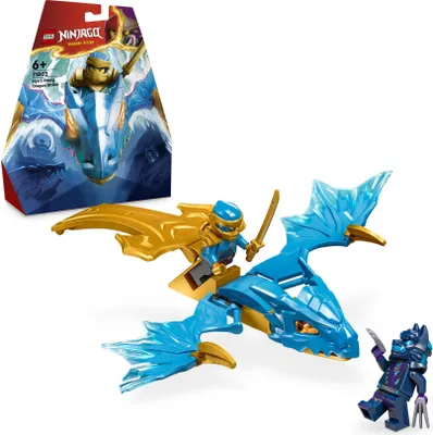 Produktbild von LEGO NINJAGO Nyas Drachengleiter, Ninja-Set mit Drachen-Spielzeug und Figuren inkl. Nya-Minifigur mit Mini-Katana, kleines Geschenk für Jungs und Mädchen ab 6 Jahren 71802
