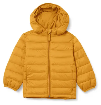 Produktbild von A. Essentials Leichte, Wasserabweisende, verstaubare Pufferjacke mit Kapuze,