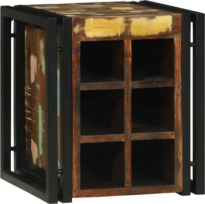 Image de Étagère à vin 35 x 35 x 39 cm Bois Recyclé Solide