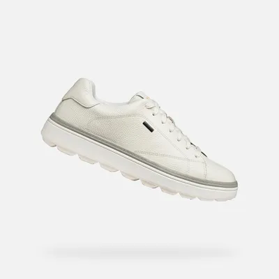 Image de Geox : Baskets blanches pour hommes, modèle Spherica Ecub-1.1, taille 39