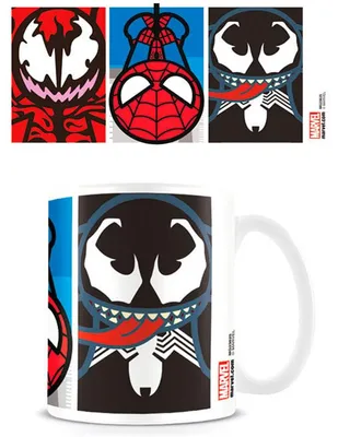 Produktbild von PYRAMID Marvel Kawaii (Spider-Man Villians), Einzelbild, 0,315 l, Becher, Universal, Mehrfarbig, Weiß, Keramik