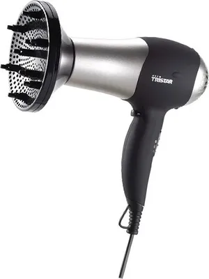 Produktbild von Tristar HD-2322 Haartrockner, Schwarz, Metallisch, Einfarbig, Hängender Ring, 1,7 m, 2000 W, 220-240 V