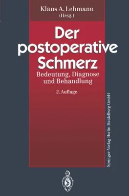 Obrázek produktu pro Der postoperative Schmerz
