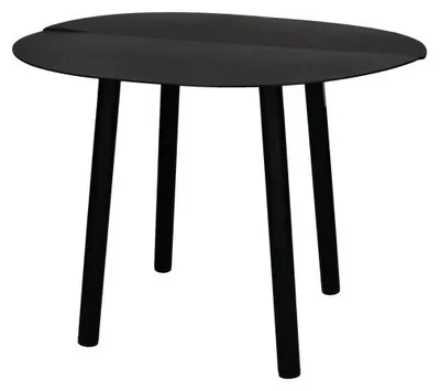 Produktbild von Pomax Pondera Beistelltisch, Schwarz, L 50 x B 50 x H 35 cm