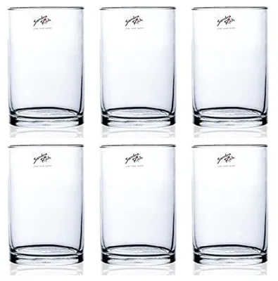 Produktbild von 6er Set Glasvasen Dekogläser CYLI Zylinderform H. 15cm D. 10cm Sandra Rich