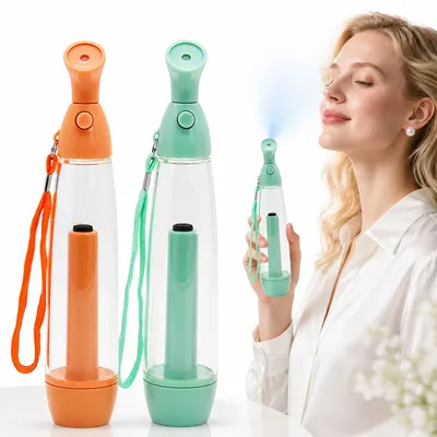 Produktbild von Gesichtssprüher Sprühflasche 2er Set, Feinnebel Zerstäuber nachfüllbar für Gesicht, Körper & Pflanzen, tragbarer Handsprüher mit feinem Sprühnebel