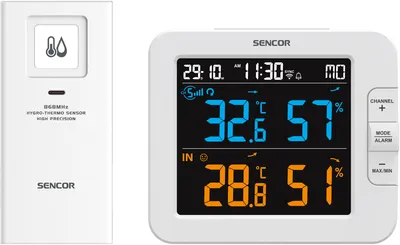 Produktbild von SENCOR SWS 8600 SH Chytrá vícekanálová měřicí stanice s bezdrátovým senzorem